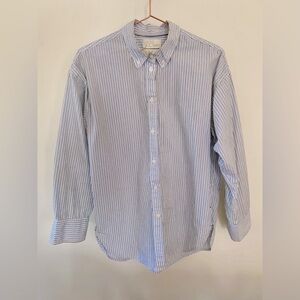 J Crew Relaxed poplin button down top size 6
